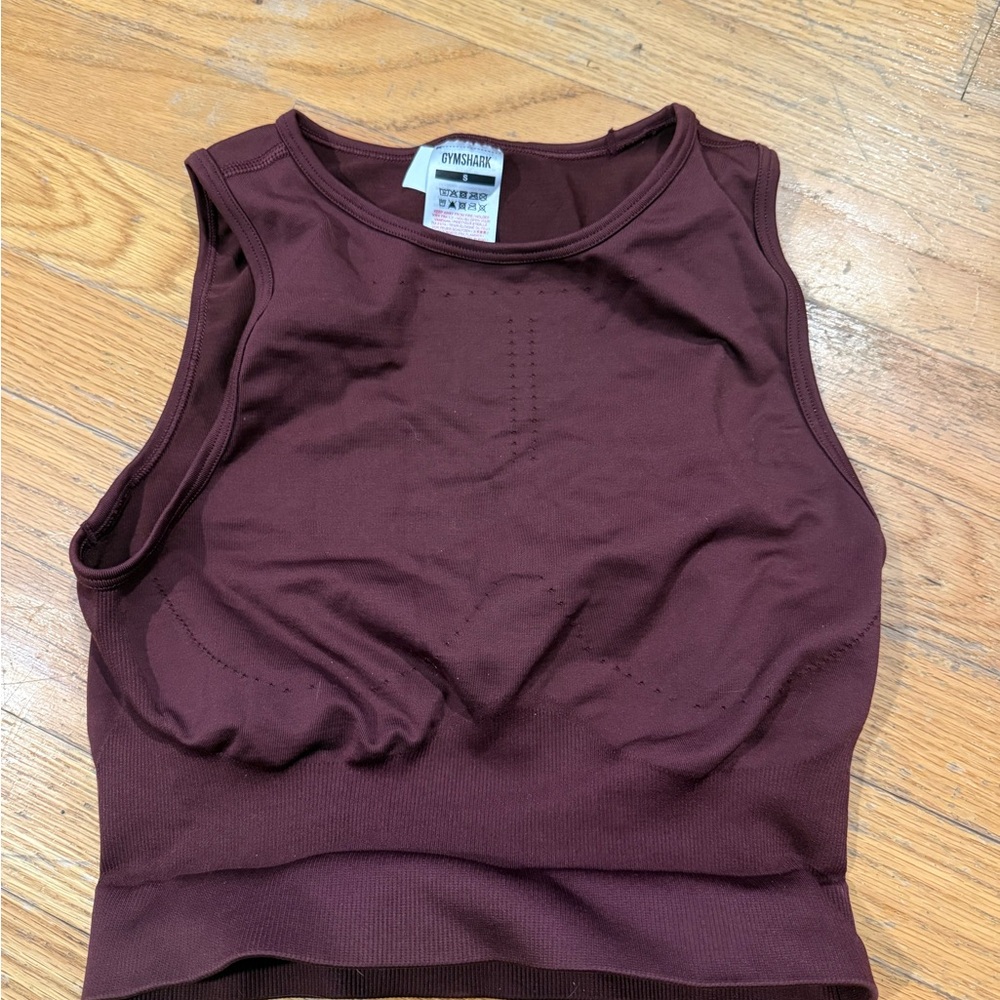 Gymshark Women's Burgundy Tank Top